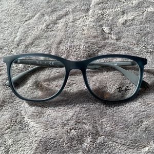 Ray-Ban matte blue/black glasses (no prescription)